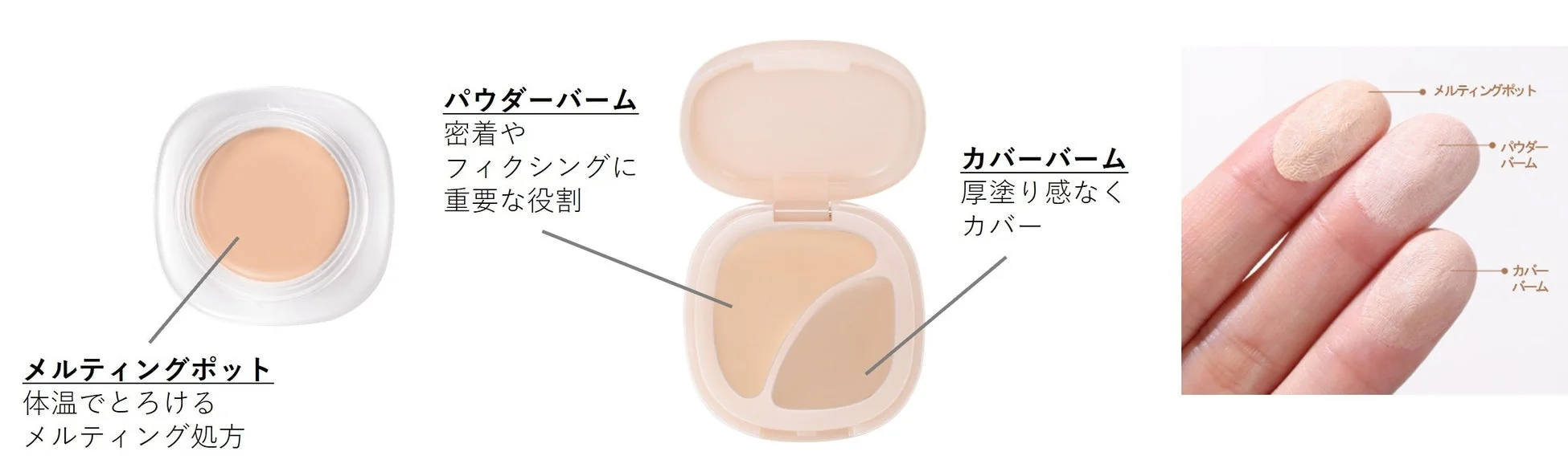 コスメ、化粧品、ファンデーション、コンシーラー、バーム、メイクアップ、ベースメイク、美容