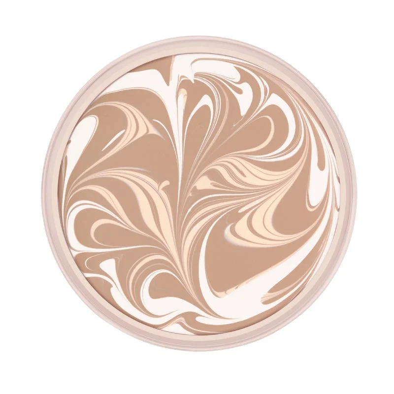 3色ラテアートの画像