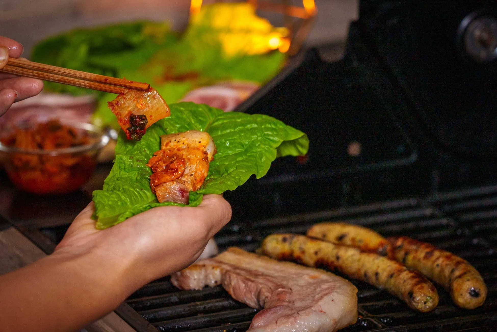 スンドゥブとサムギョプサル