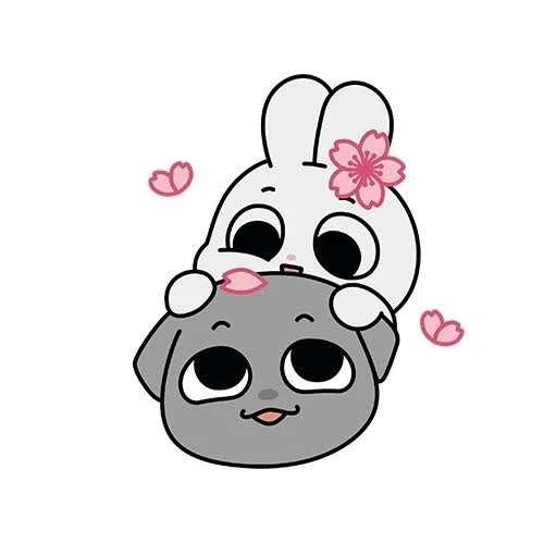 カムンとアントの春らしいイラスト