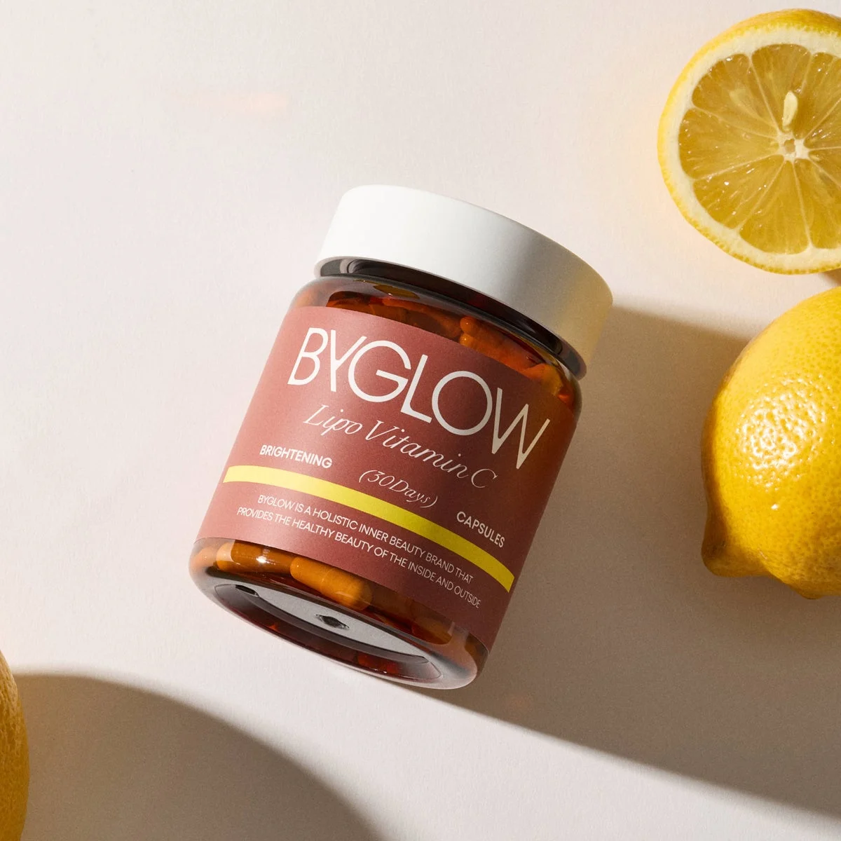 リポシープラスグル ブライトショット カプセルとレモン