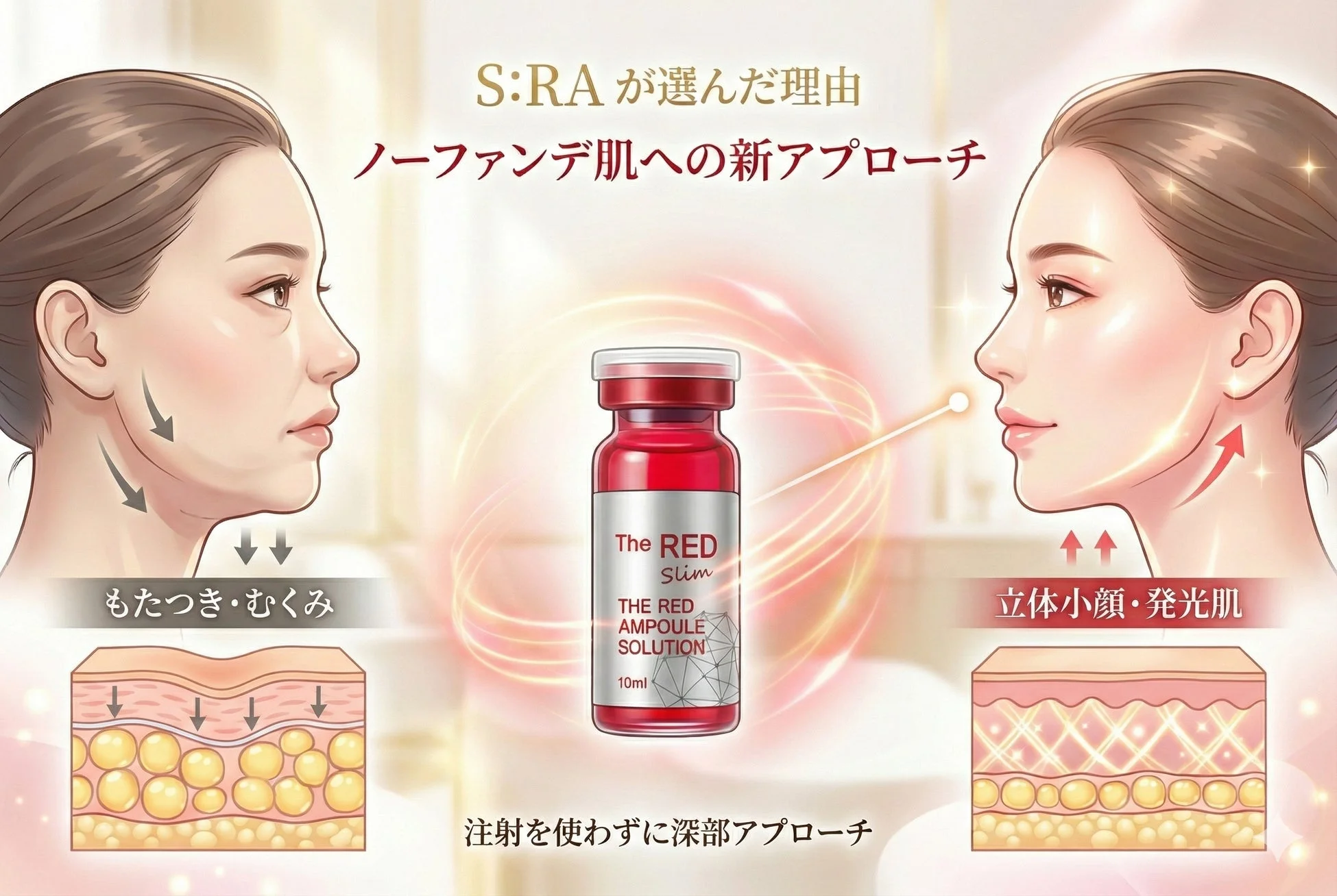 S:RA が選んだ理由 ノーファンデ肌への新アプローチ