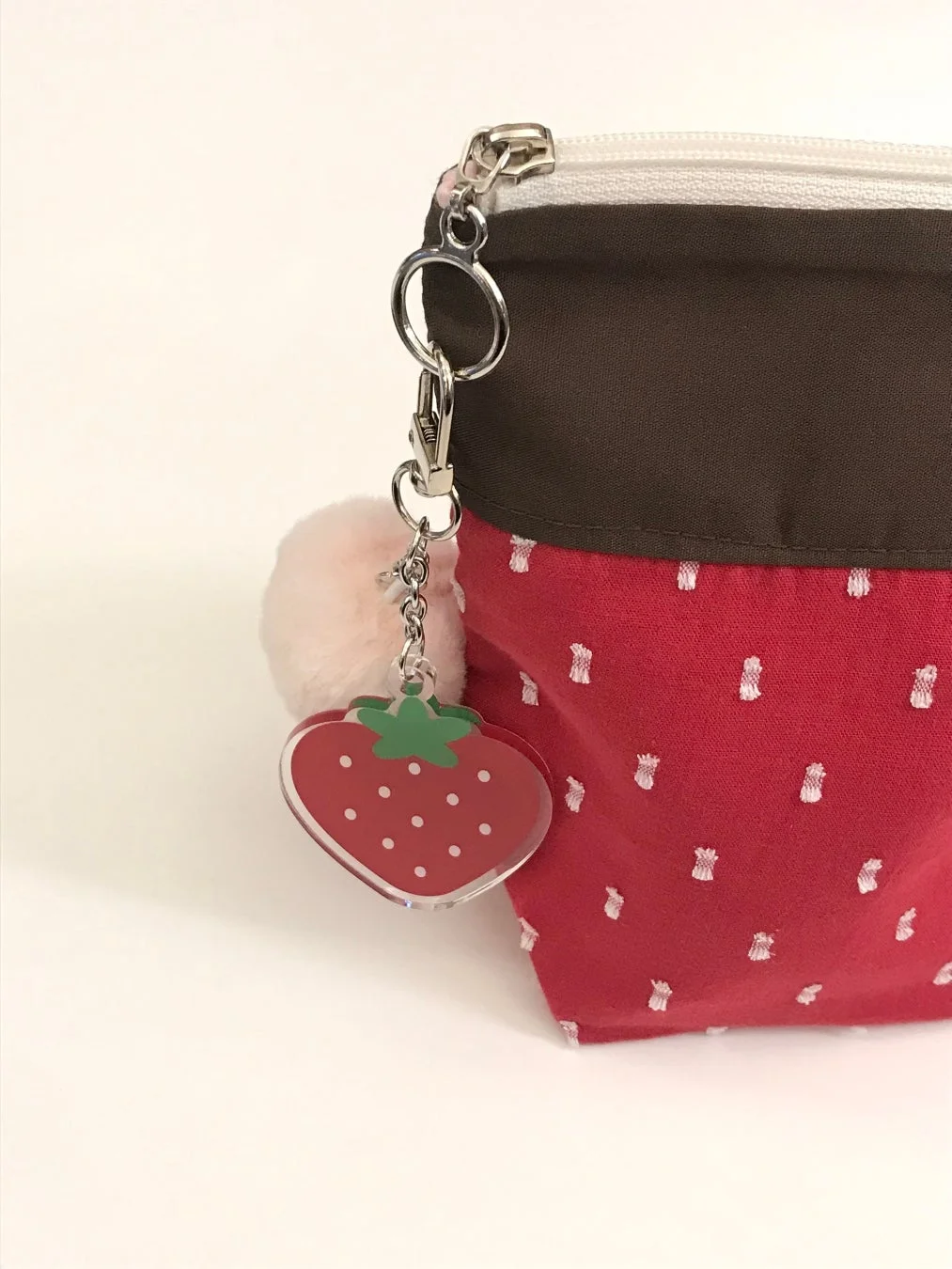 berry pom key-ring