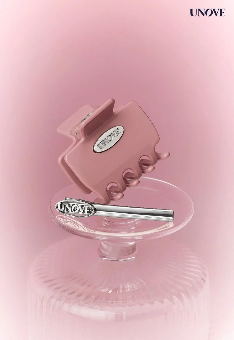 UNOVEオリジナルヘアクリップ＆ヘアピンセットのノベルティ