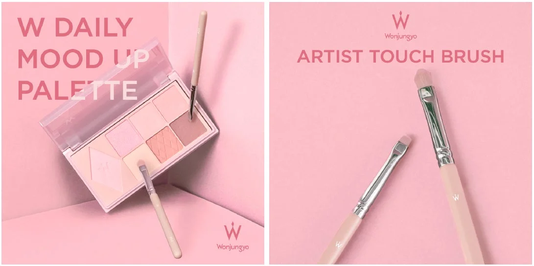 Wonjungyoアイ&チークパレットとメイクブラシ