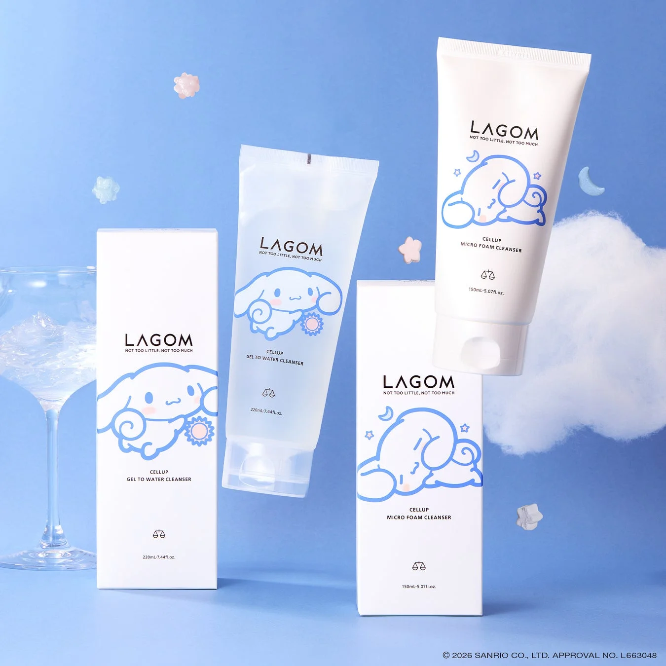 LAGOMとシナモロールのコラボレーション洗顔料