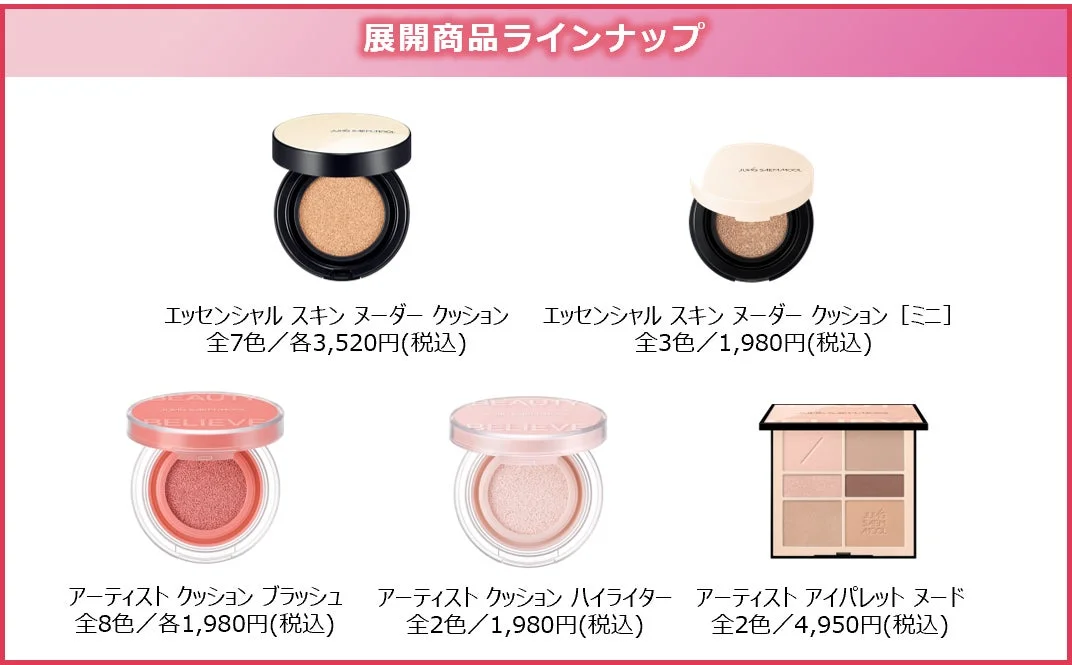 ジョンセンムル商品ラインナップ