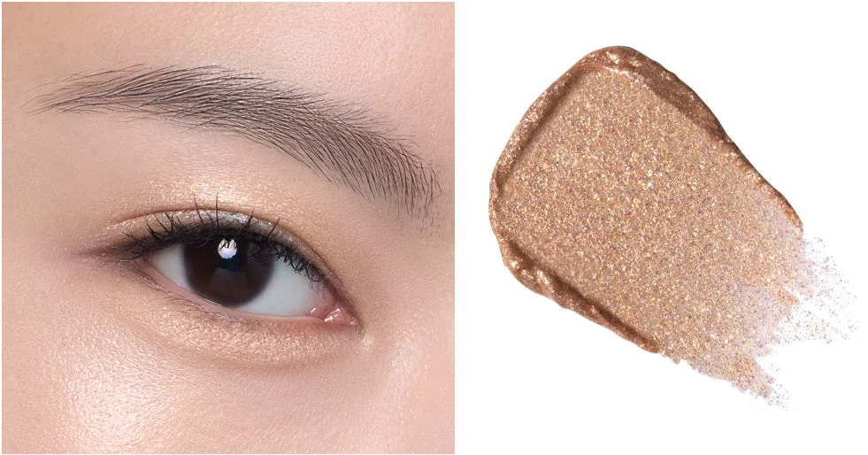 オレンジベイクの目元スウォッチ