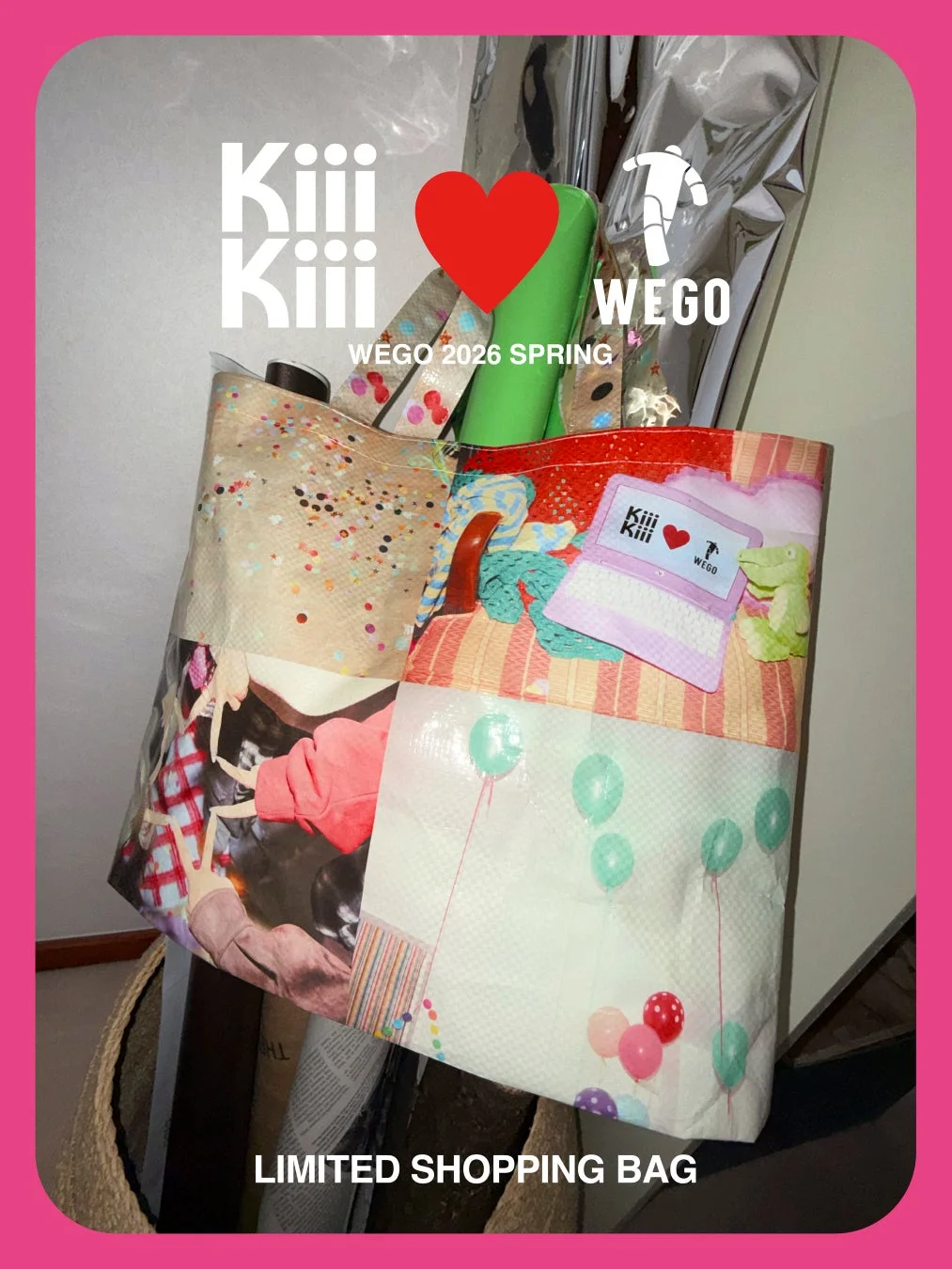 WEGO KiiiKiii 限定ショッピングバッグ