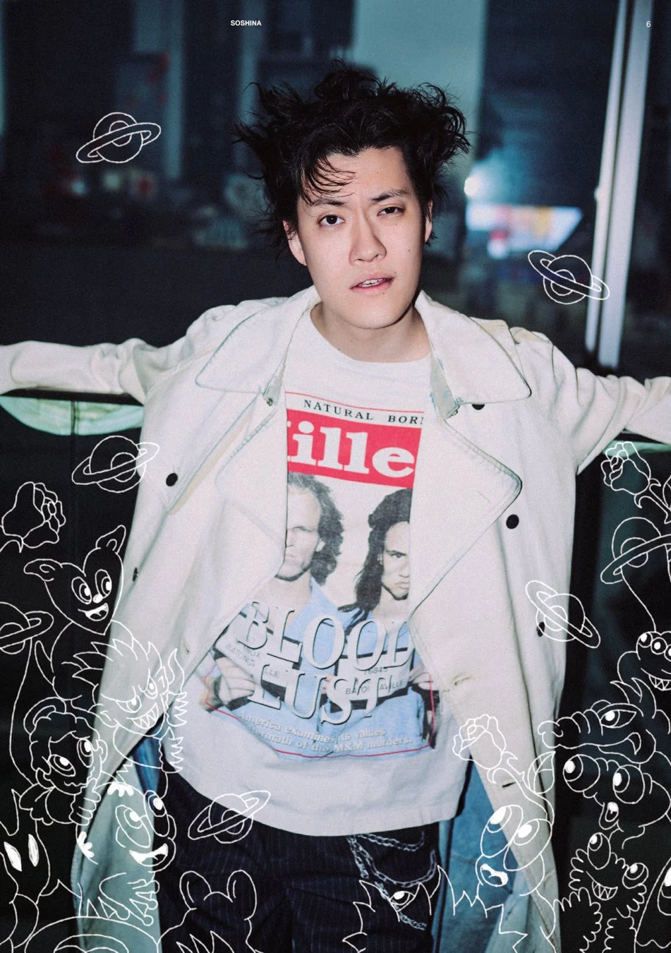 粗品さんのファッションポートレート