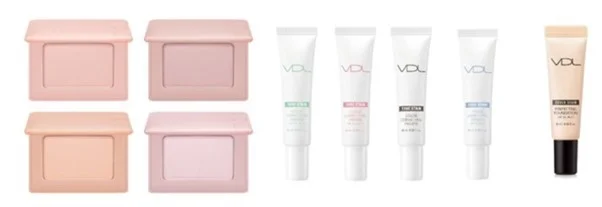 VDLの様々な化粧品が並べられた画像