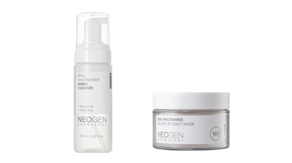 ナイアシンアミドバブルクレンザーとデイリーマスク