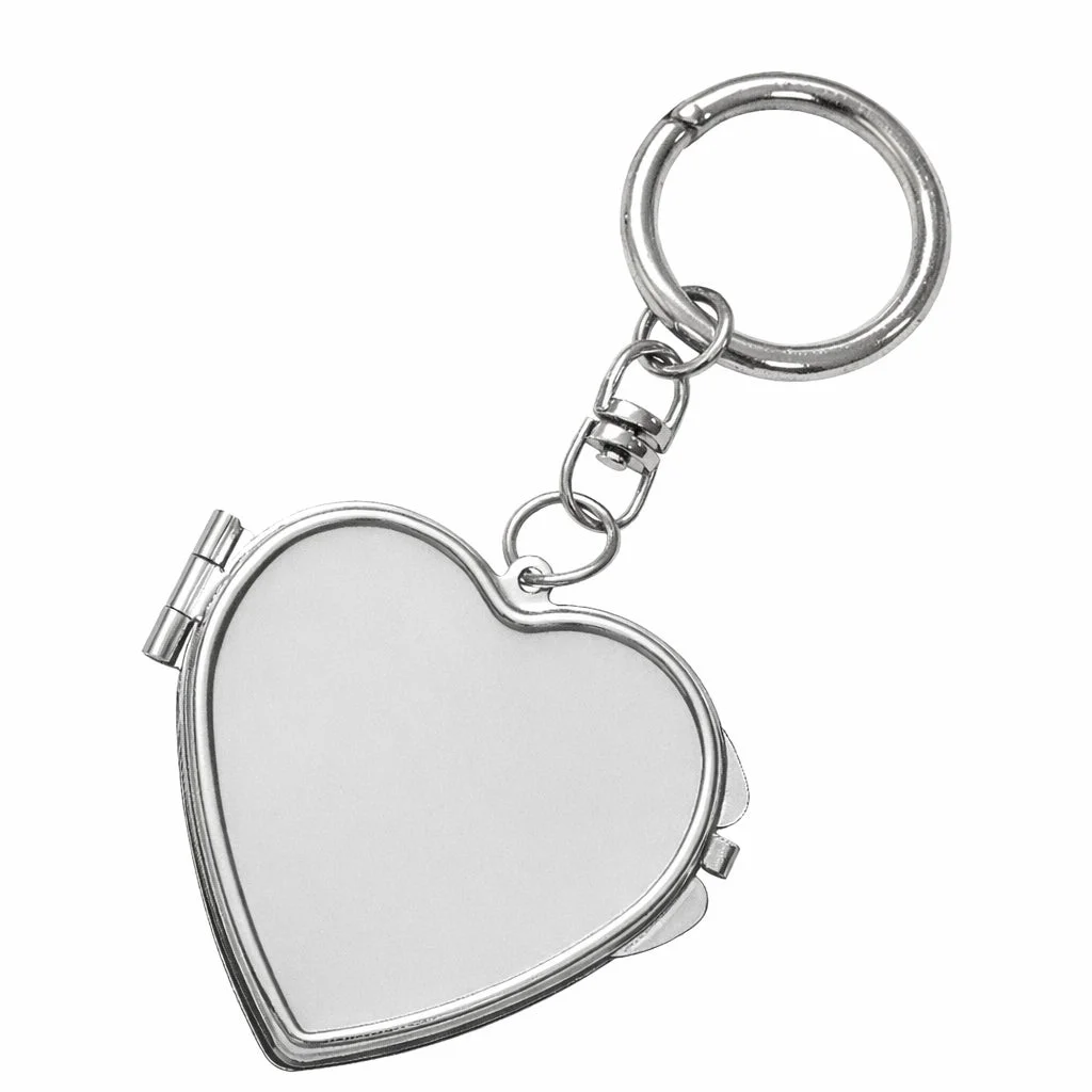 ハート型ミラー付きキーリング