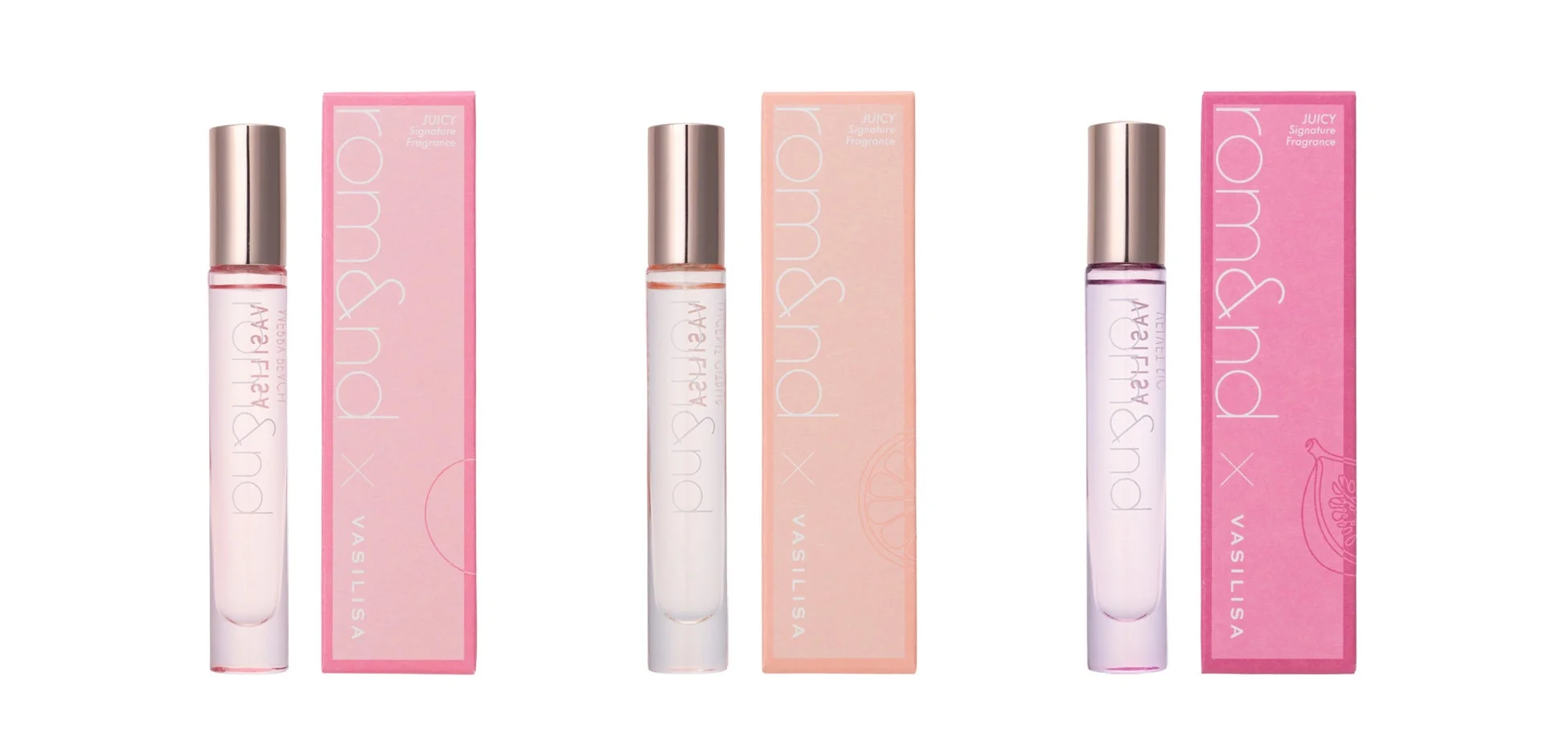 韓国コスメブランドrom&ndとVASILISAがコラボしたロールオンフレグランス3種