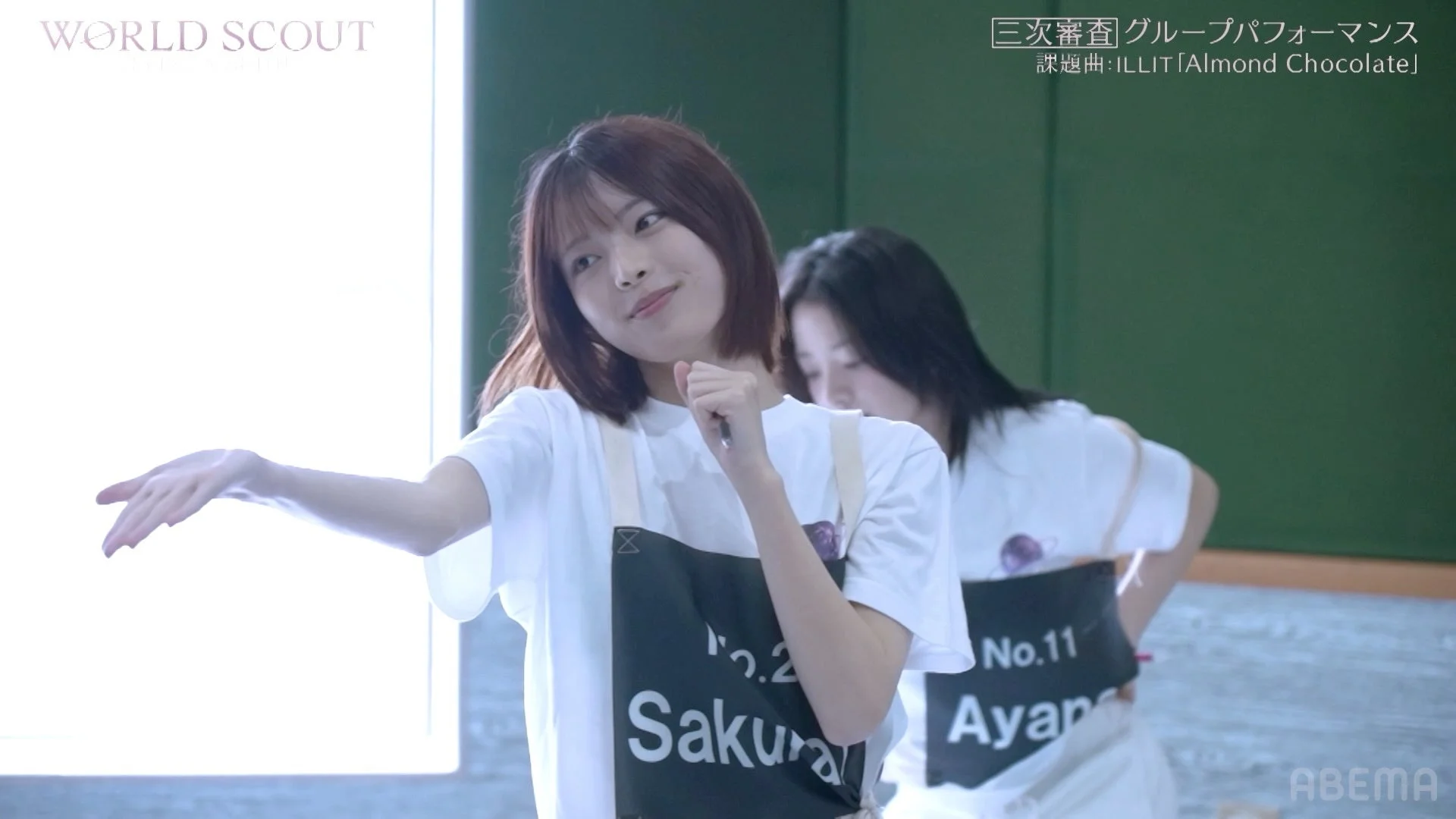 SAKURAさんとAYANAさんの練習風景