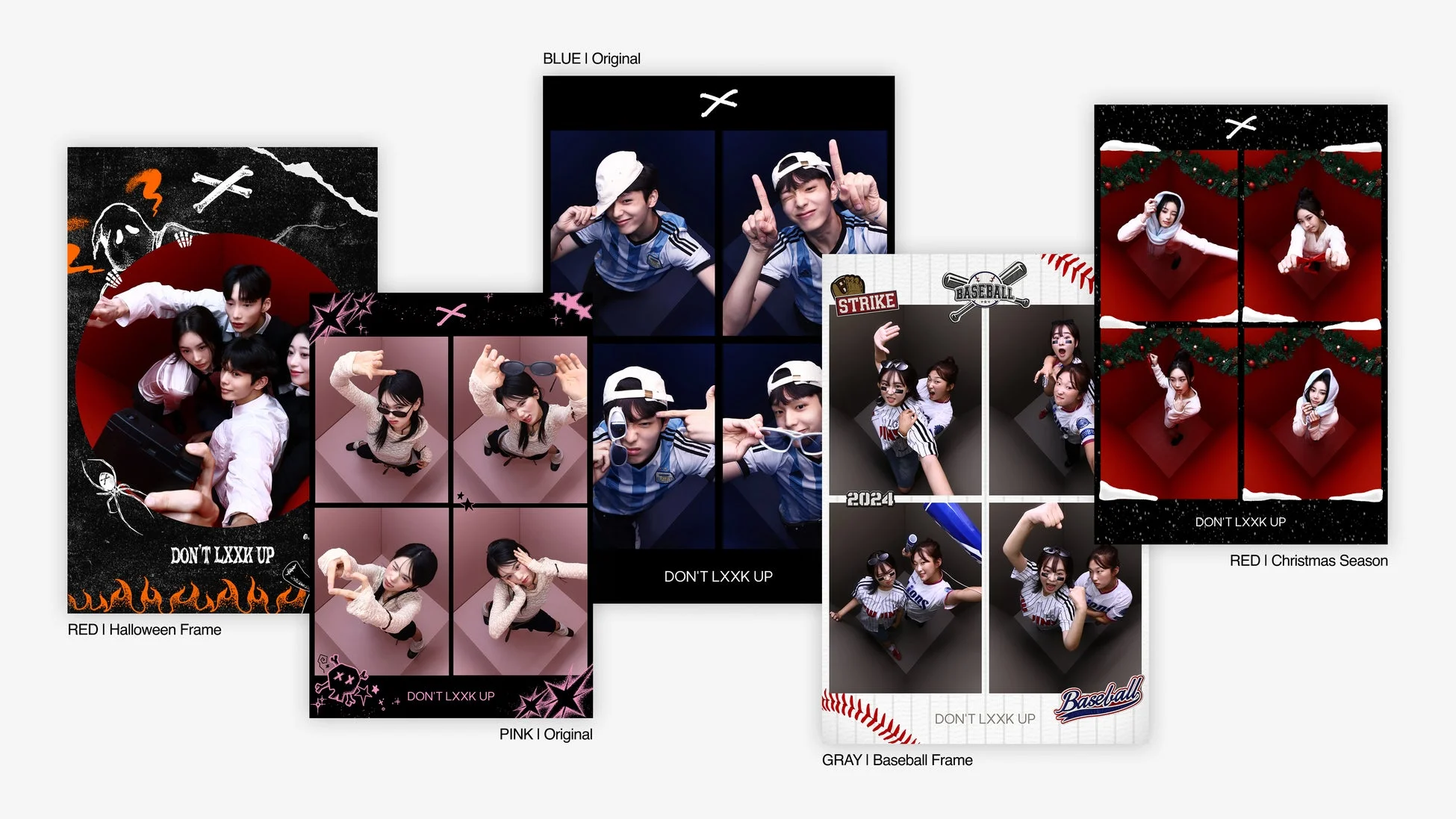 DON’T LXXK UPの様々なフォトブース写真