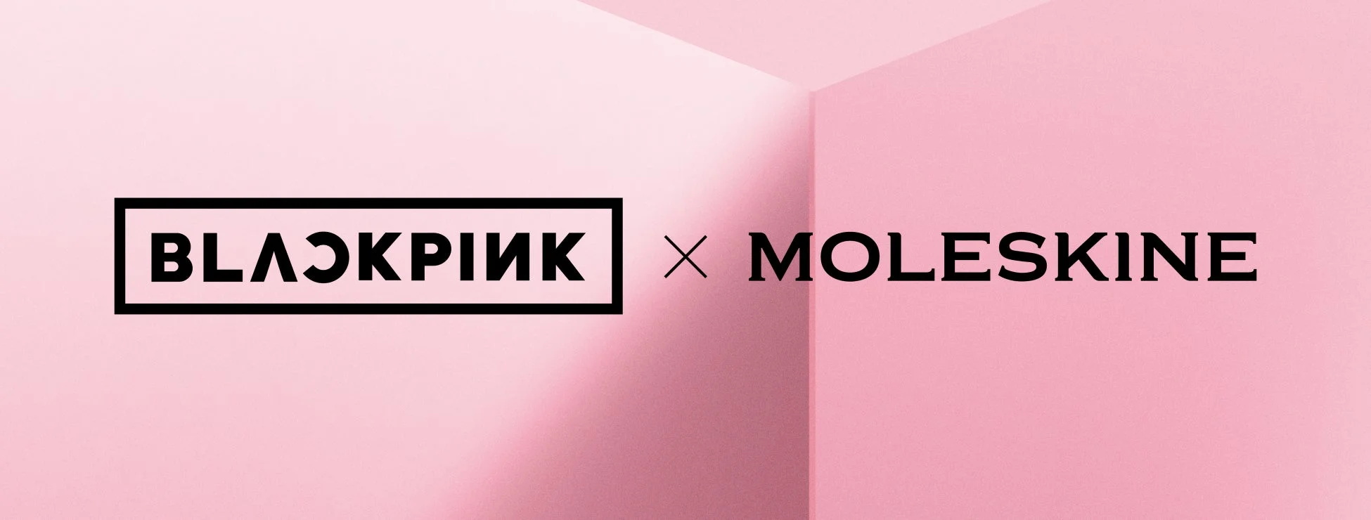 BLACKPINK x MOLESKINEのコラボレーションロゴ