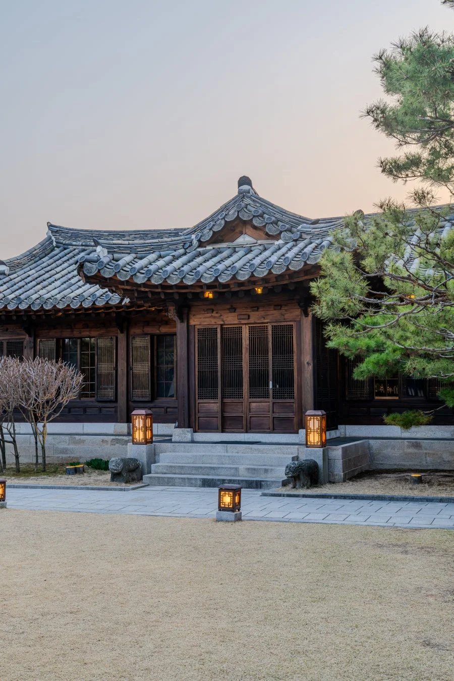 韓国家具博物館の夜景