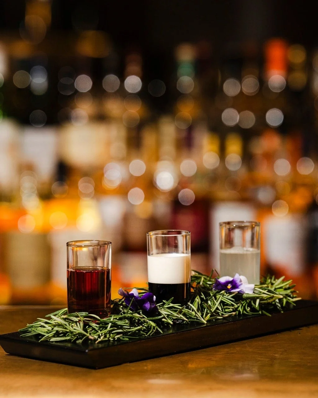 RUBIKのショットグラスカクテル